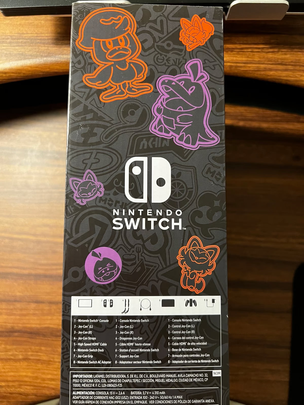 Nintendo Switch Pok茅mon OLED Scarlet and Violet Edition - NEW 3F21