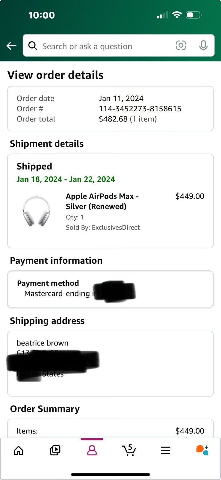 Apple AirPods Max with Smart Case 1Z82