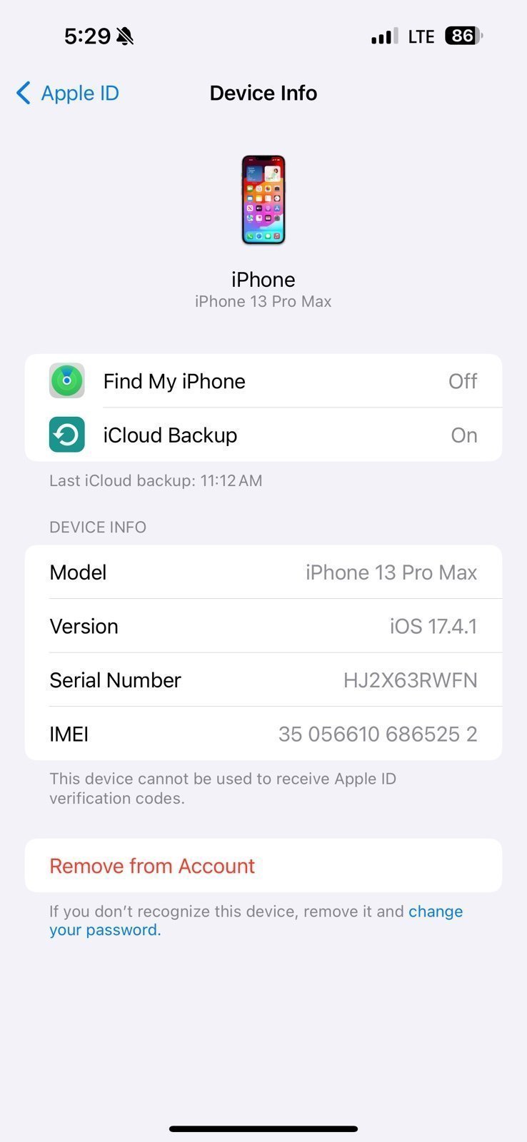 Apple iPhone 13 Pro Max 128 GB in Sierra Blue for T-Mobile 2E91