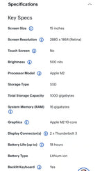 macbook air m2 16gb 15鈥?BRAND NEW 6J99