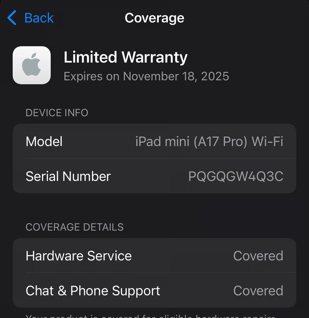 iPad Mini 128GB (A17 Pro) Starlight 6B83