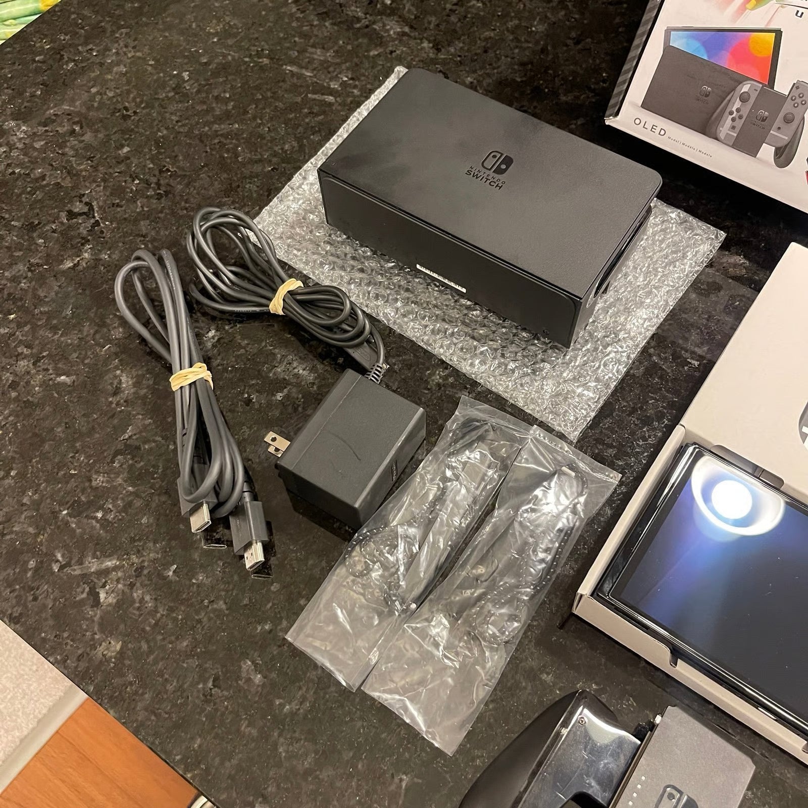 Nintendo Switch (OLED Model) Super Smash Bros. 64GB Console - Gray - CIB 3U21