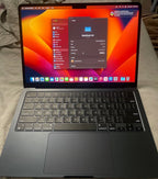 Apple Macbook Air 13.6"" 2022 M2 Chip 8GB RAM 256GB SSD Midnight 6M52