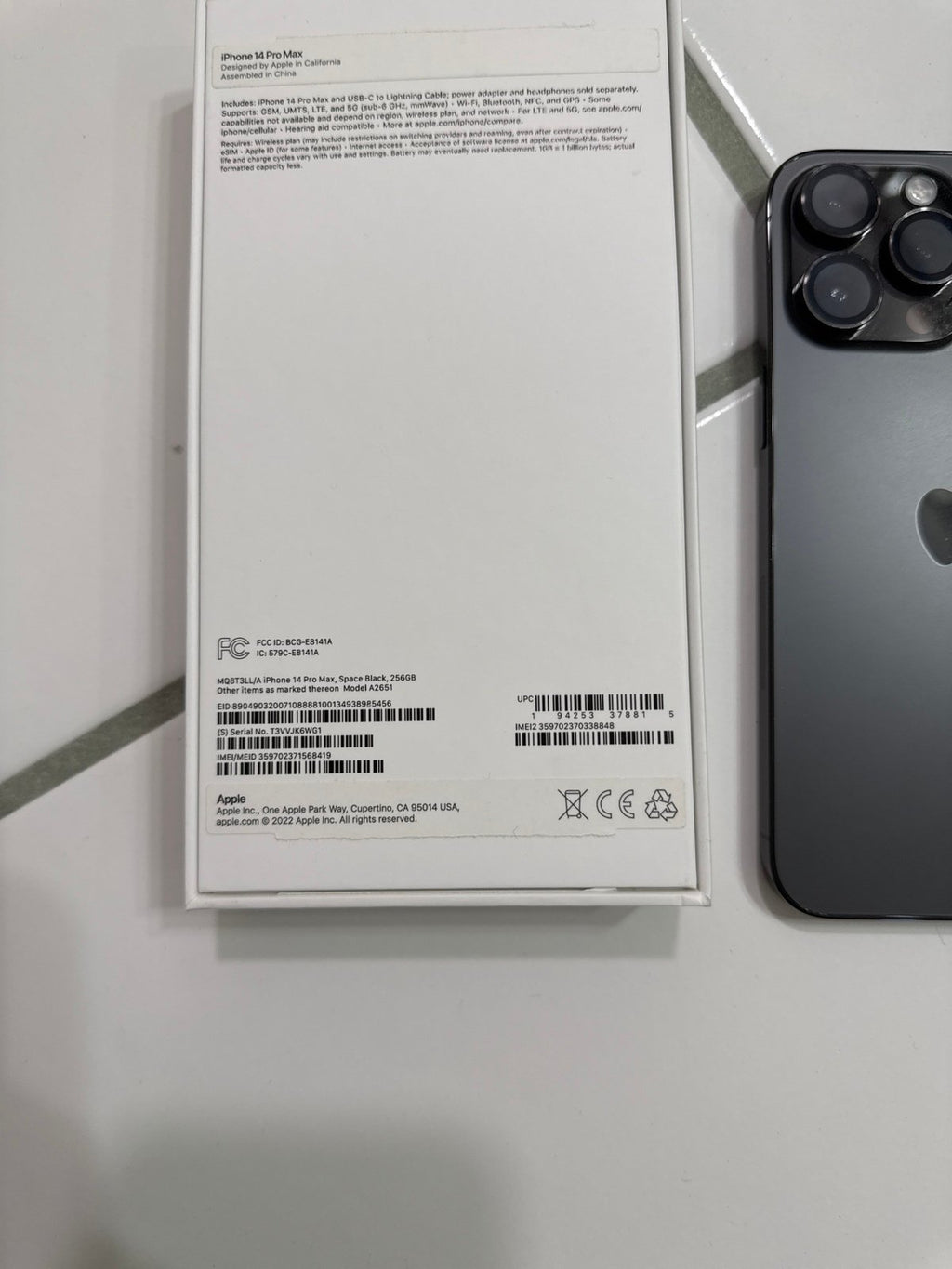 Apple iPhone 14 Pro Max 256 GB unlocked 2V33