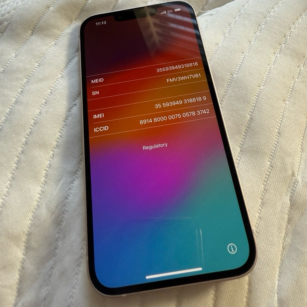 iPhone 13 pink 256GB  unlocked 2O68