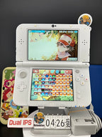 Dual IPS/ New 3DS XL White w 128GB SD Card/Near Mint/ 6770/ US Seller