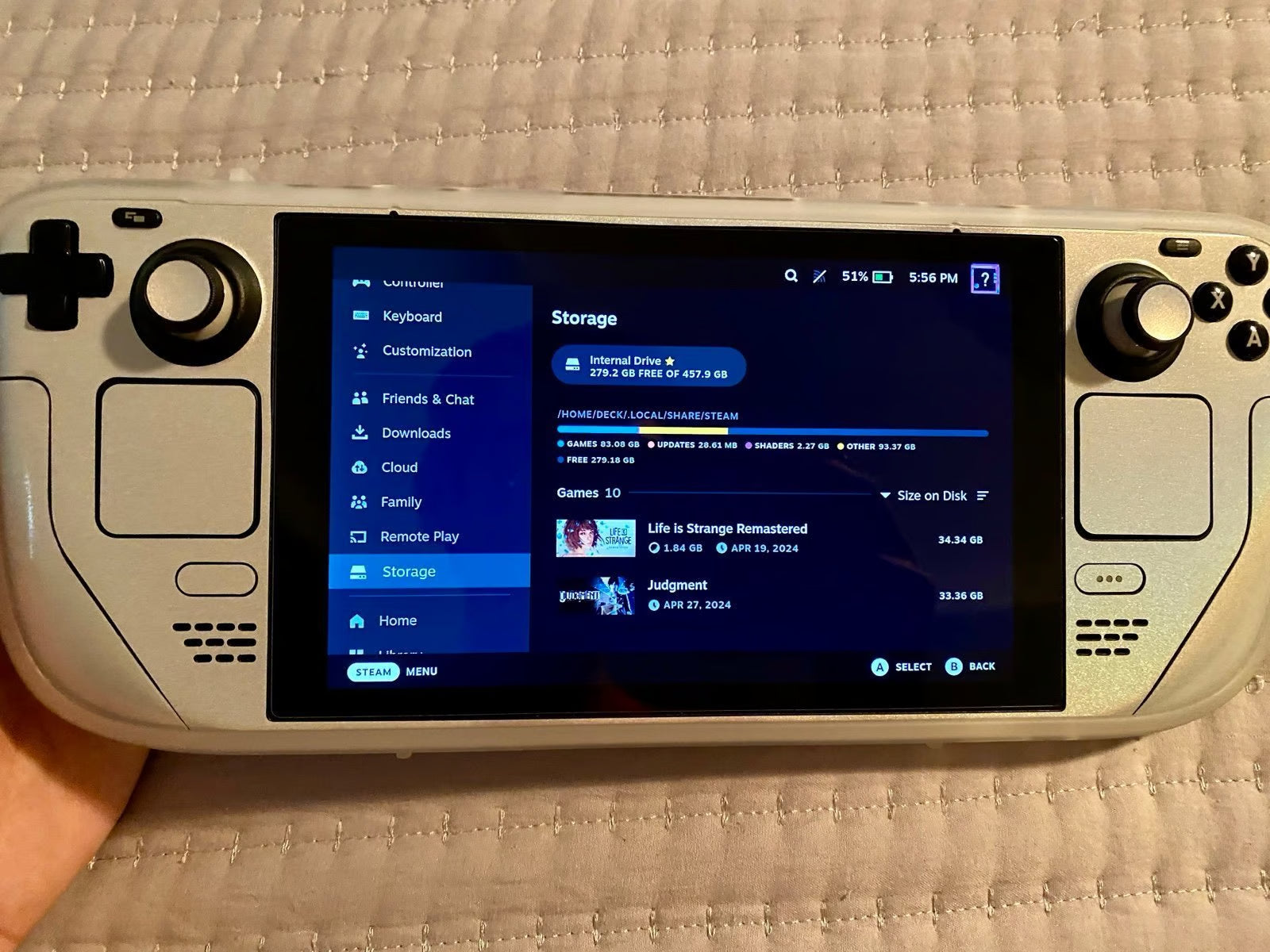 Steam Deck 512GB Handheld Console (LCD) with Extras 5P39