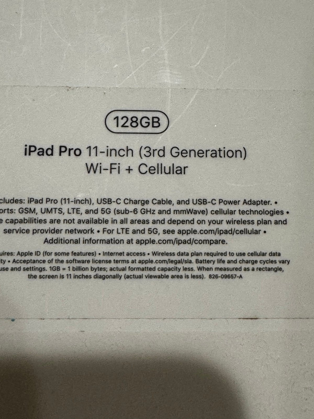 2021 Apple 11-inch iPad Pro M1 (Wi-Fi + Cellular 128GB) - Space Gray 2K69