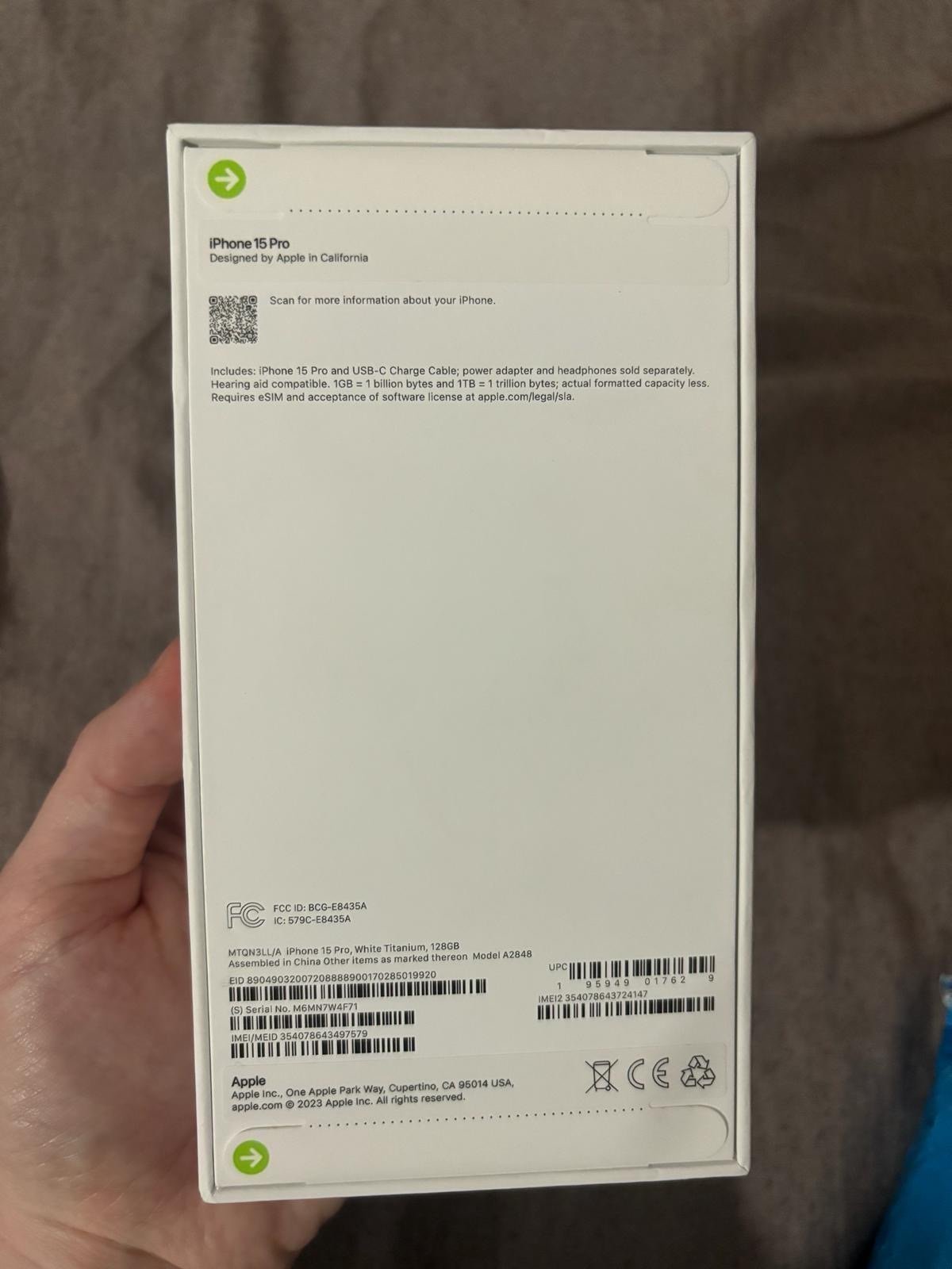 Brand new unopened iPhone 15 Pro unlocked 9Y99
