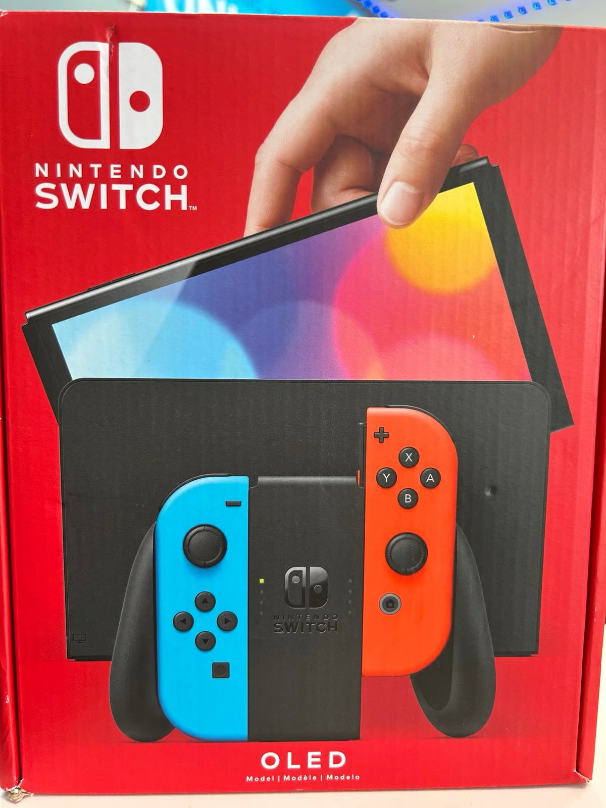 Nintendo Switch OLED 64GB Neon Red Blue Joy Brand New 9P88