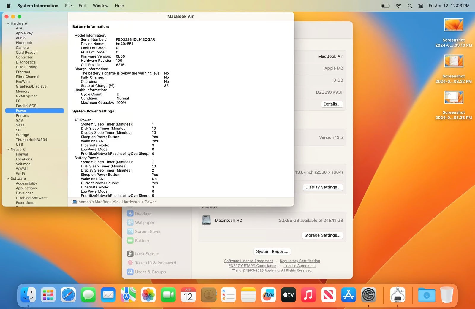 Apple Macbook Air m2 2H21