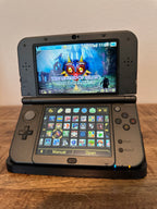 DUAL IPS New Nintendo 3DS XL - Metallic Gray - Comes W/ 128 GB and 3000+ Games