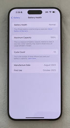 iPhone 15 Pro Max 256GB in Natural Titanium (Unlocked) 7D12