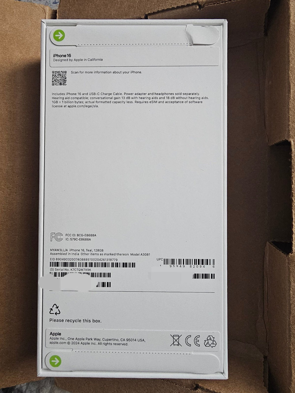 Apple iPhone 16 6T28