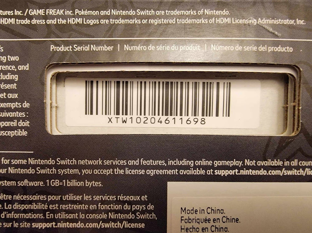 Nintendo Switch Oled Pokemon Scarlet & Violet Edition w/ docking station 9N75