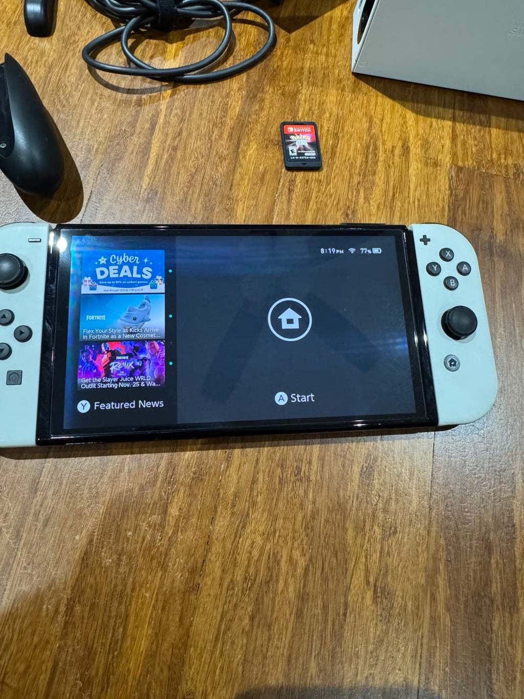 Nintendo Switch Oled Bundle w/Pok茅mon Shining pearl 1W78