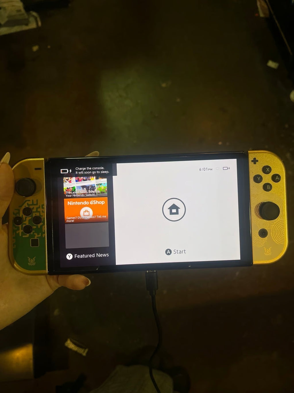 Nintendo Switch Legend Of Zelda OLED Console 5D17