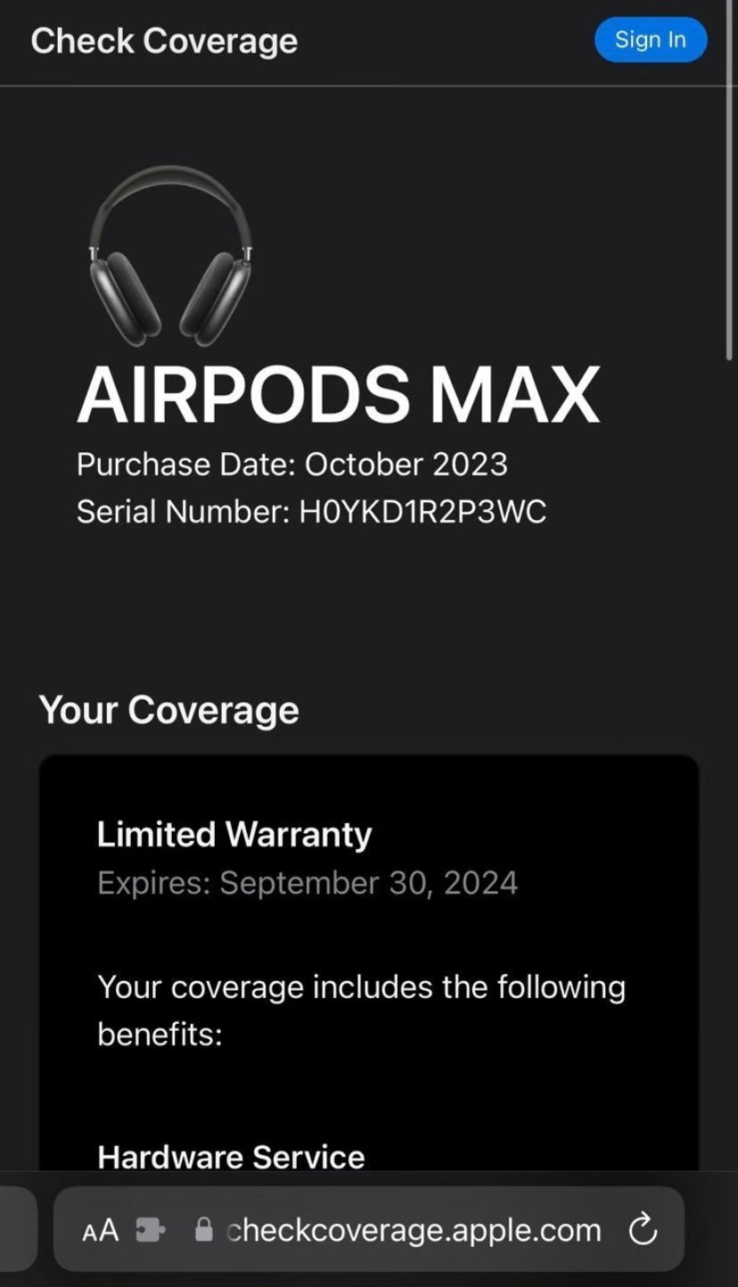 Apple AirPods Max with Smart Case 1P17