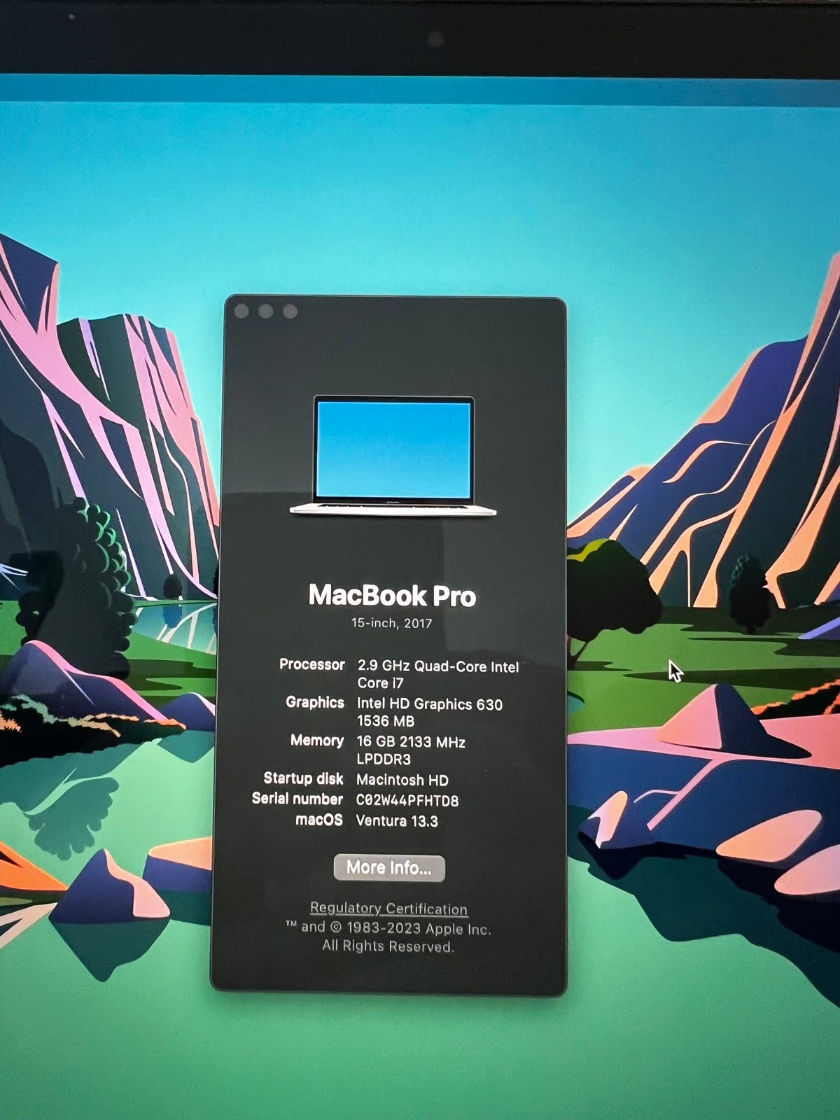 MacBook Pro 2017 15鈥?7Q58