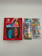Nintendo Switch OLED with 5 Games Like New 2B72