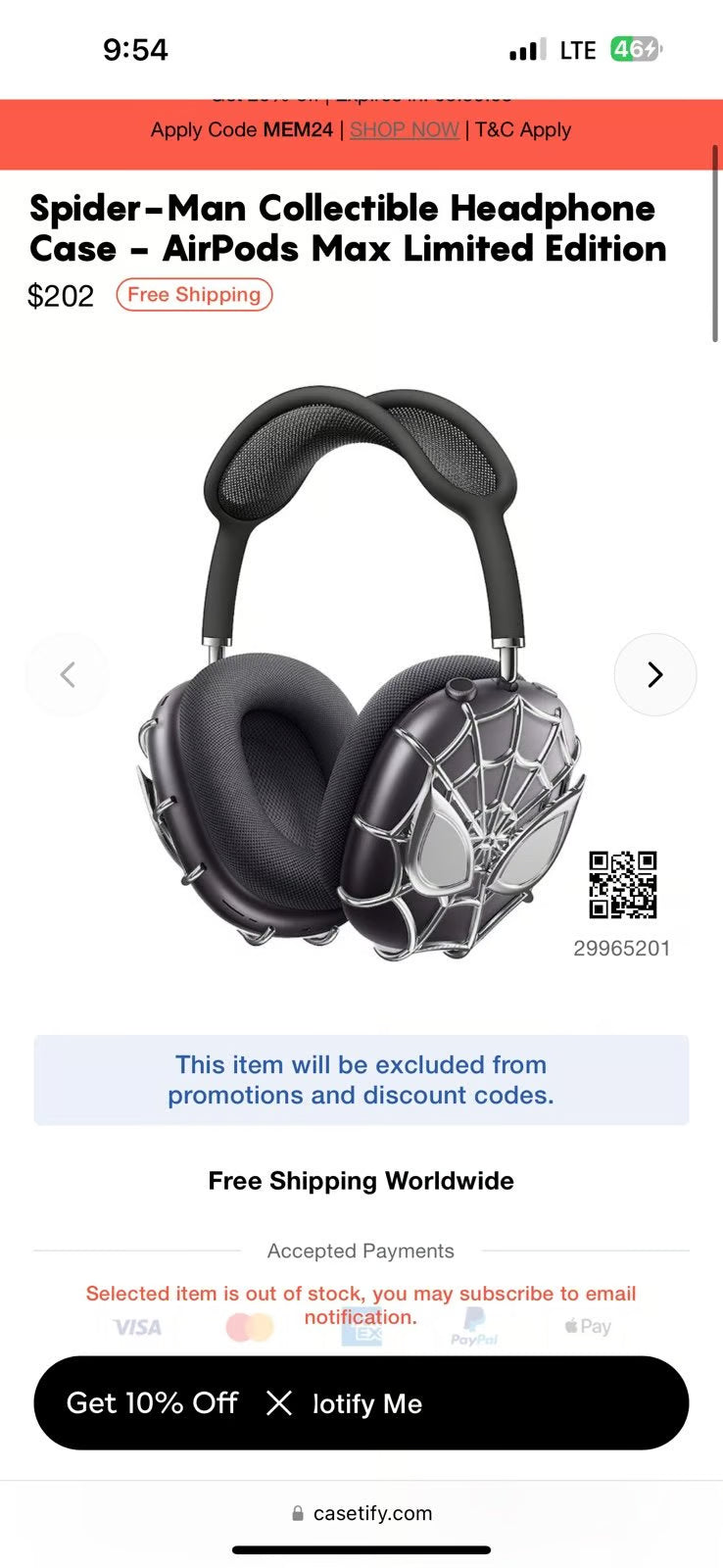 AirPod max Spider-Man Castify collab covers 3K22