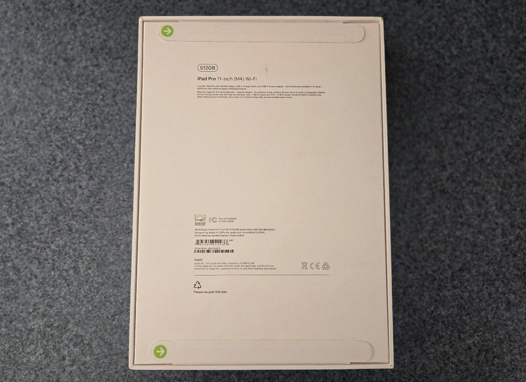 (CLOSED BOX) 2024 11-inch Apple iPad Pro M4 (Space Black/Wi-Fi/512GB) 8J89