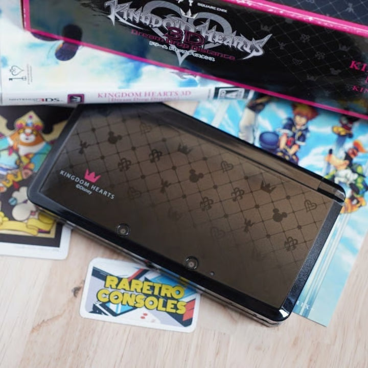 Nintendo 3DS Kingdom Hearts 3D Dream Drop Distance Console W/ Box, SD, 80+ Games