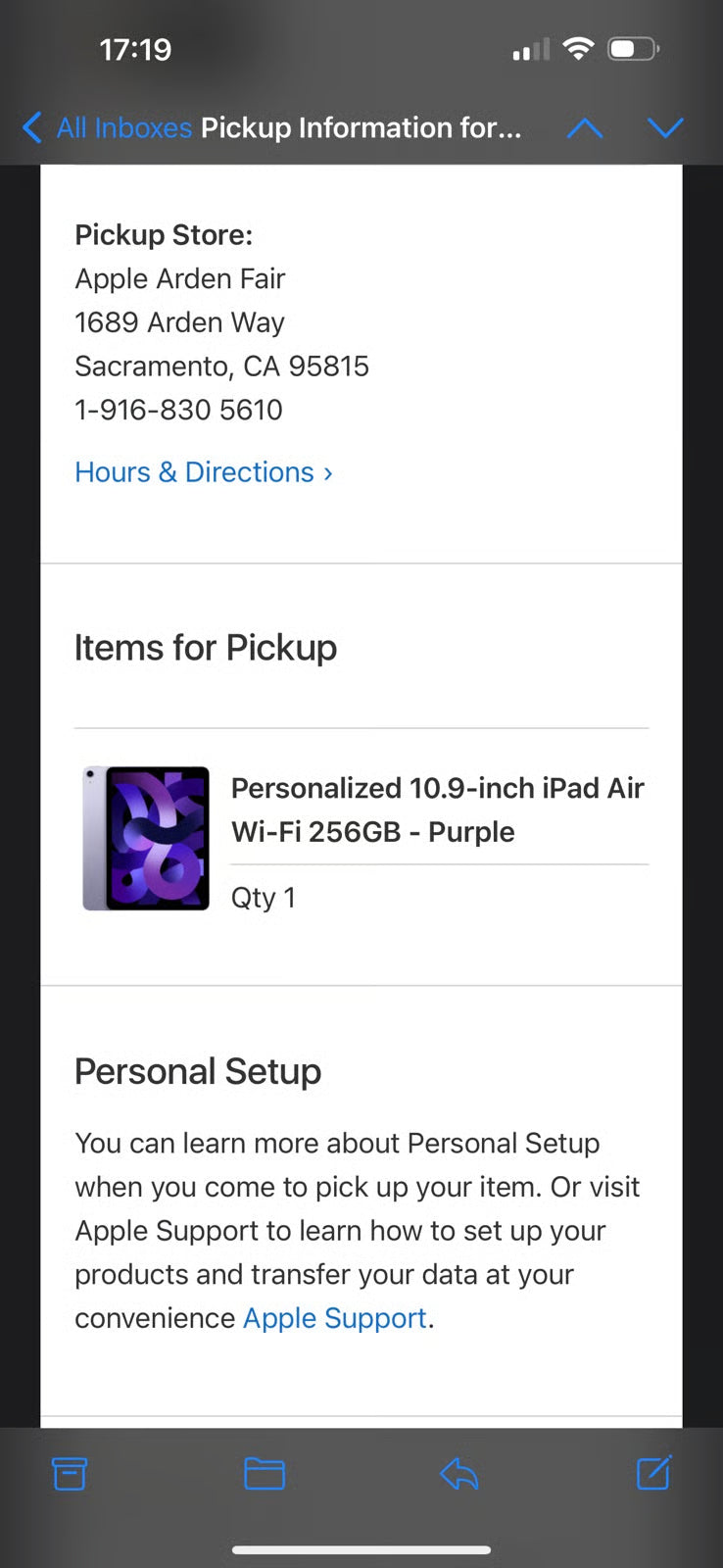 Apple iPad Air 5th Generation 256 GB and Apple Pencil 1K21