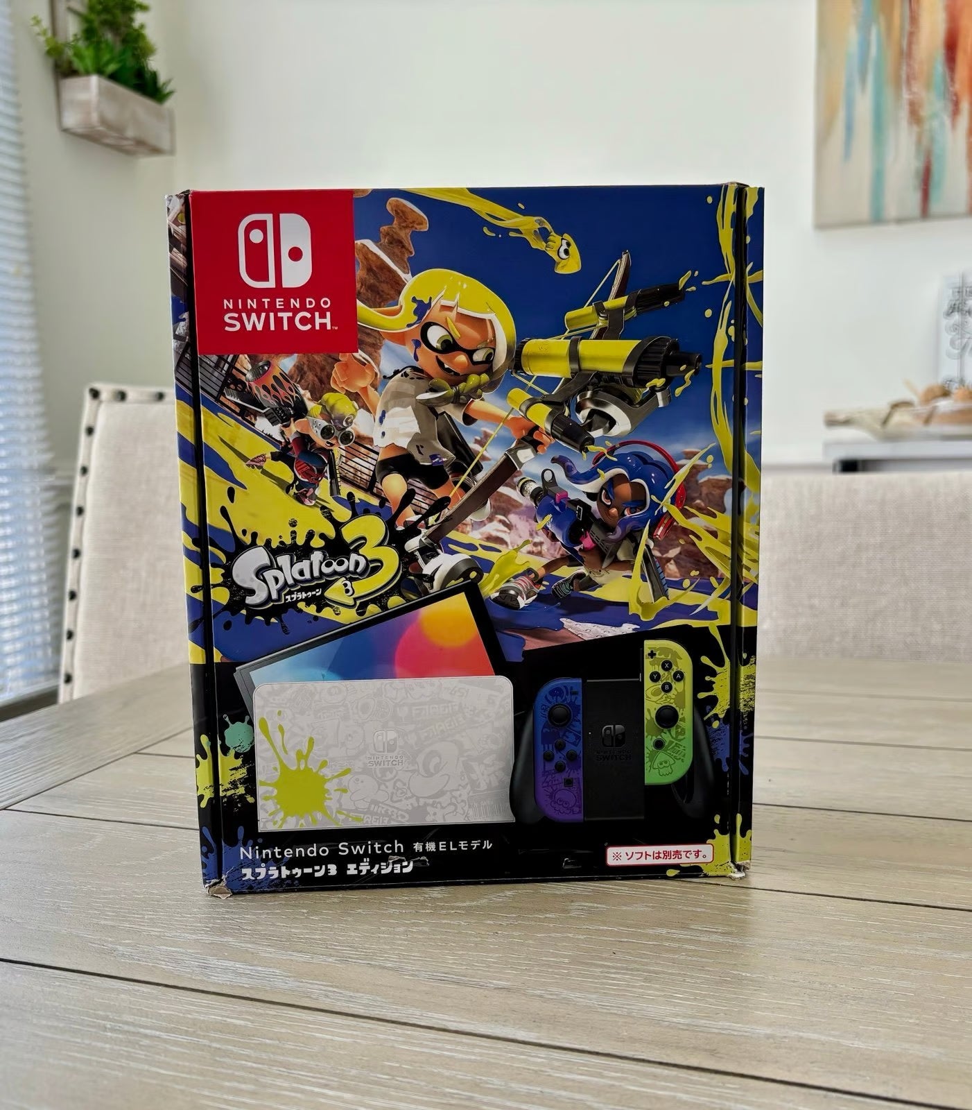 Nintendo Switch 鈥?OLED Model - Splatoon 3 Special Edition Console 5Q99