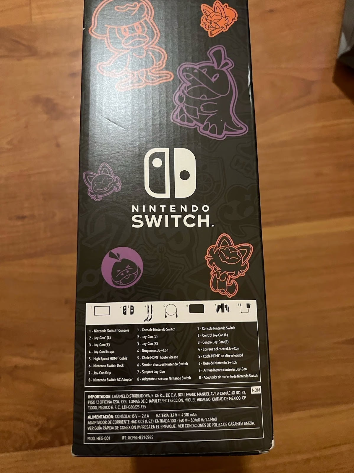 Nintendo Switch OLED Pokemon Scarlet & Violet Edition Brand New USA Edition 8D28