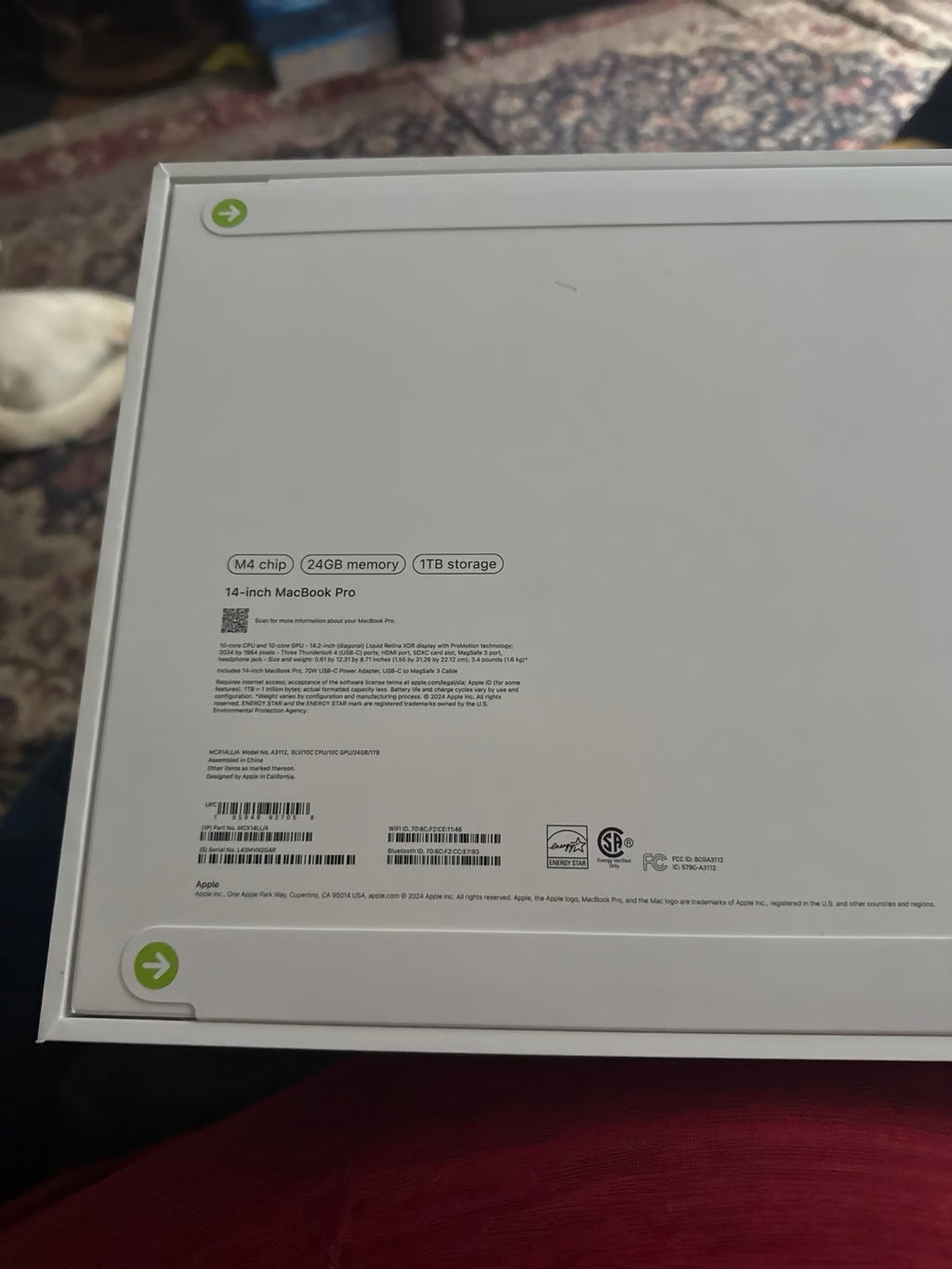 MacBook Pro 14鈥?M4 24GB 1TB never opened sealed box 5Z16