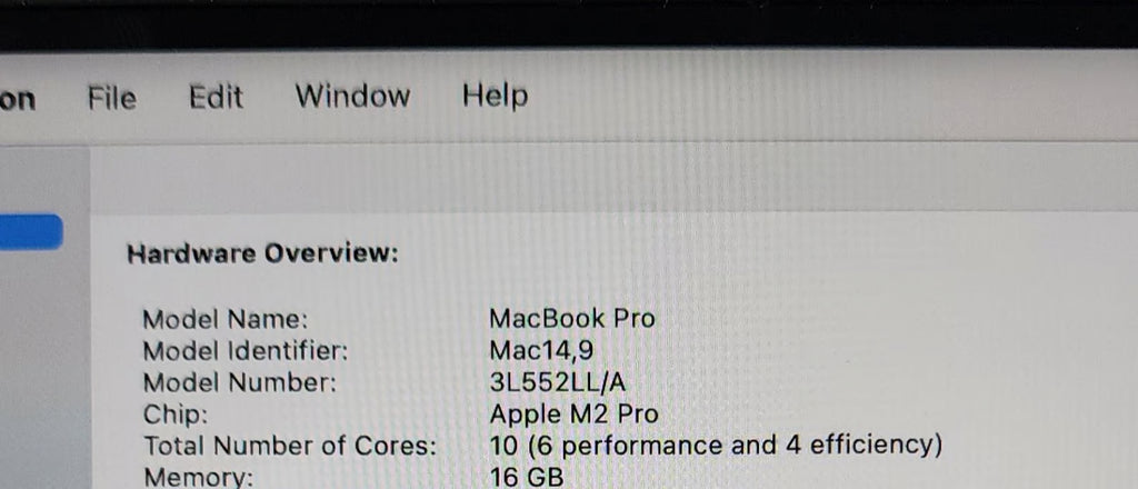 MacBook Pro 14 inch M2 pro (2023) 8U18
