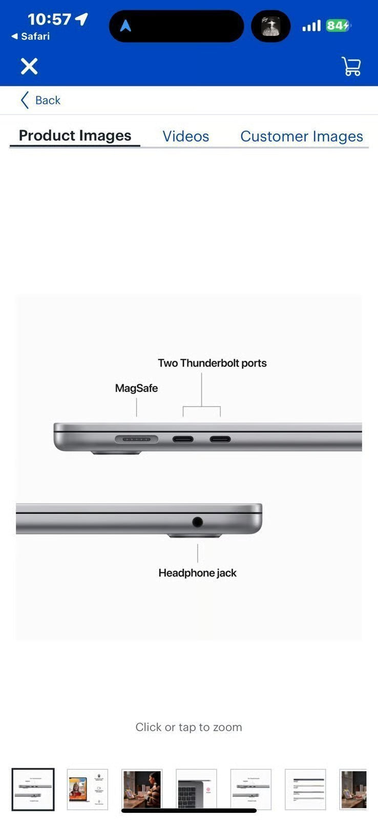 Apple Macbook Air 15in M2 3.49 GHz 512GB SSD 7L18