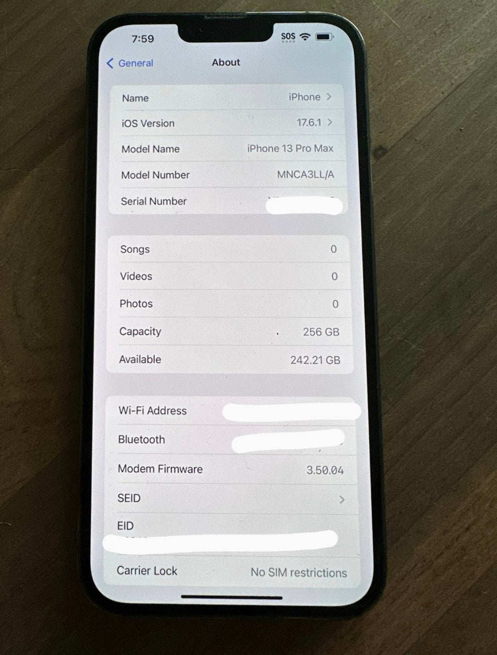 Iphone 13 Pro Max Alpine Green Unlocked 256GB 3F96