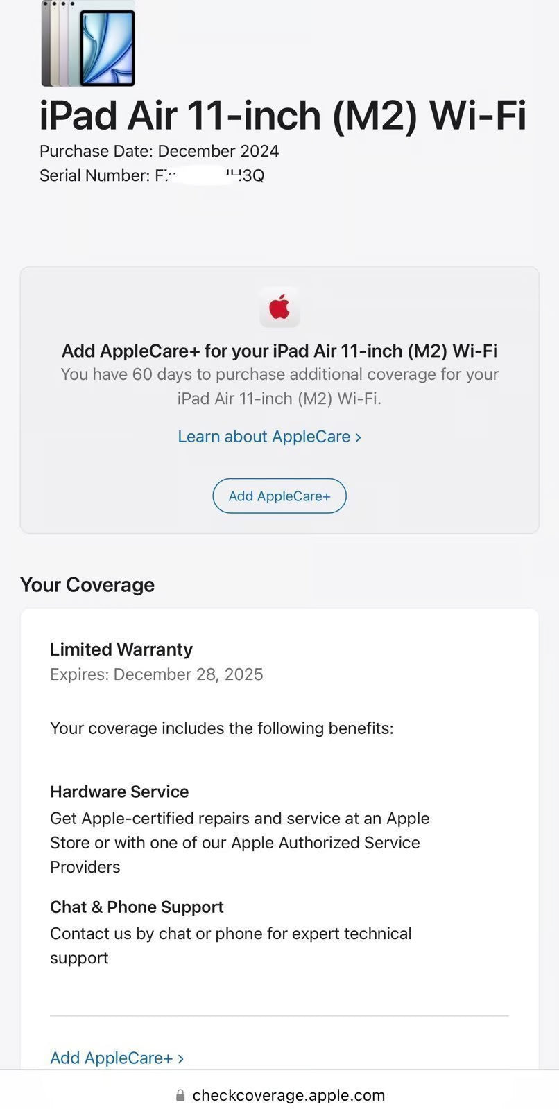 iPad Air 11-inch M2 1TB WiFi 1Z23