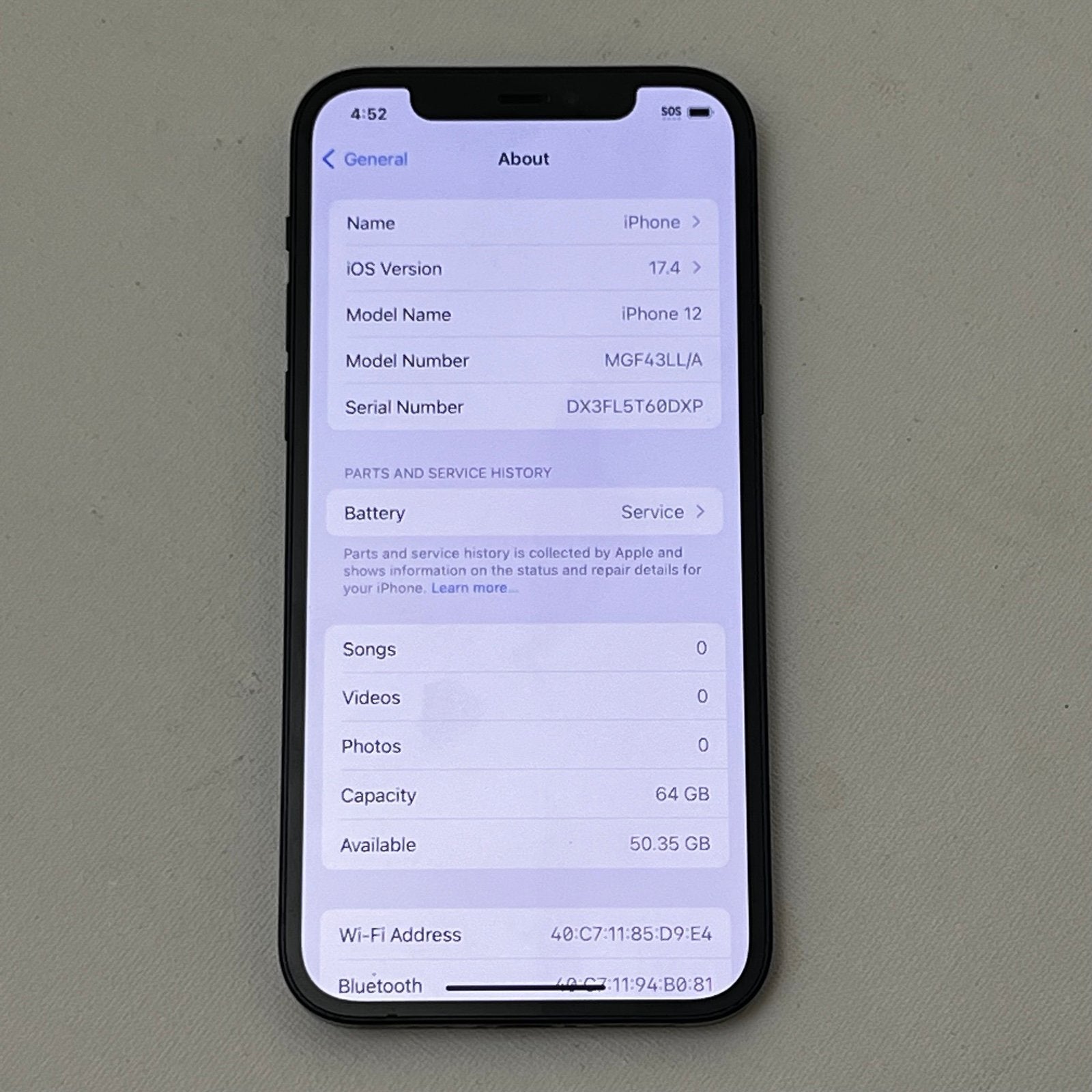 Apple iPhone 12 64gb Unlocked 79% Battery Health 3Z25