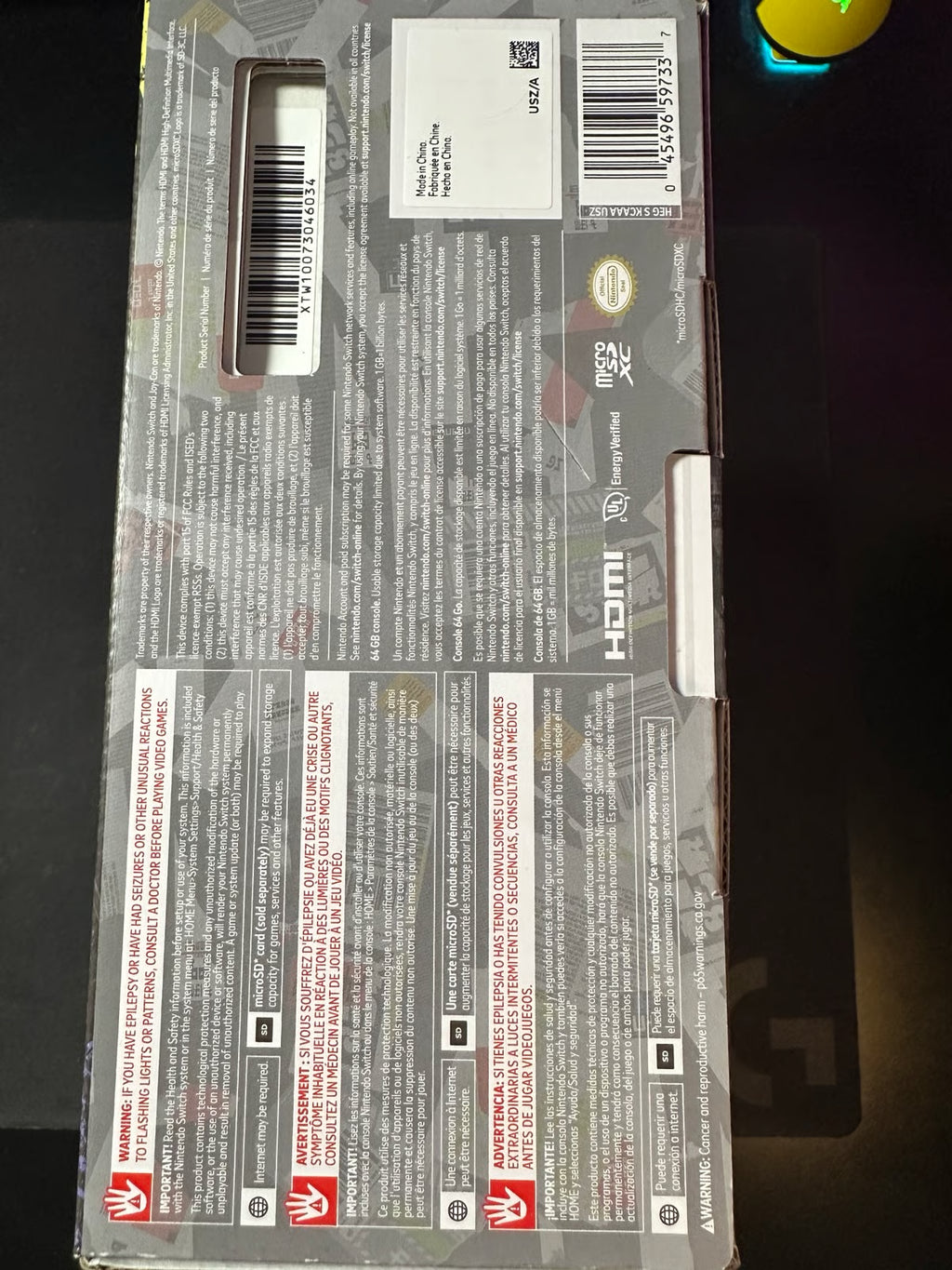 Splatoon 3 Edition Nintendo Switch OLED 9O17