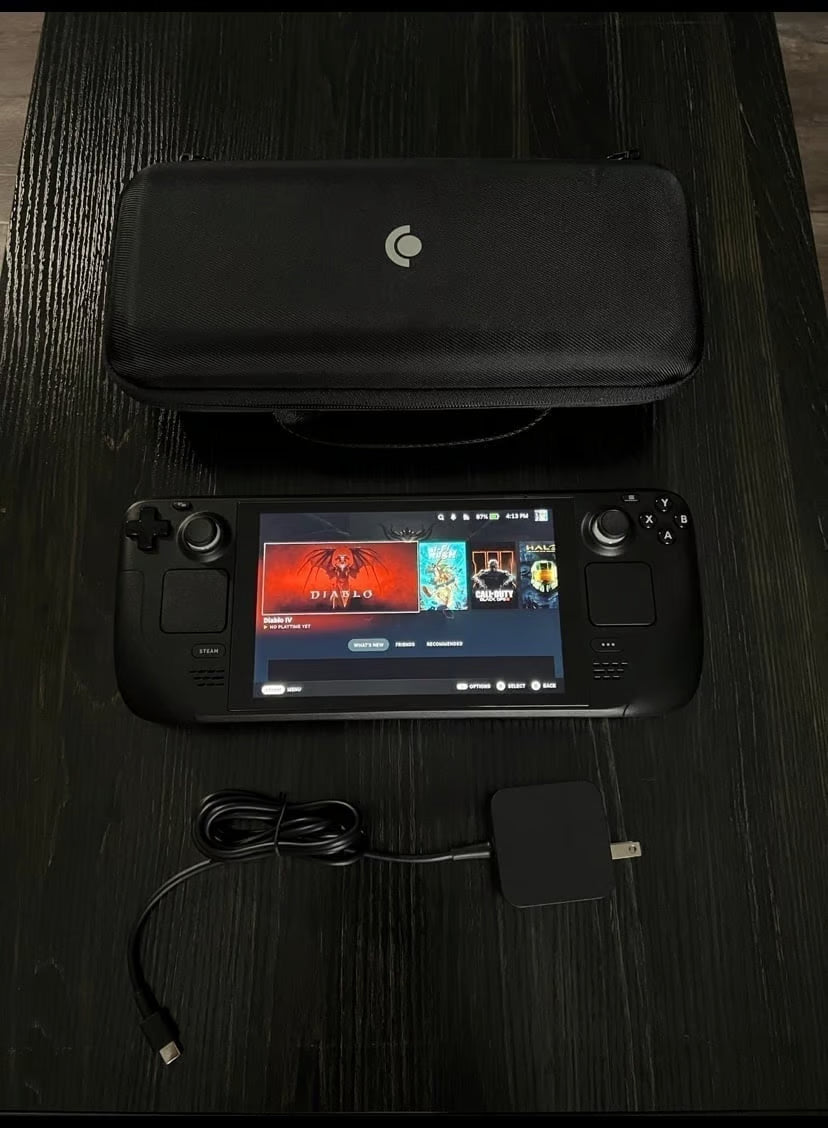 Steam Deck 1tb +256 Micro SD Card & Original Charger/Case Incl 1Y73