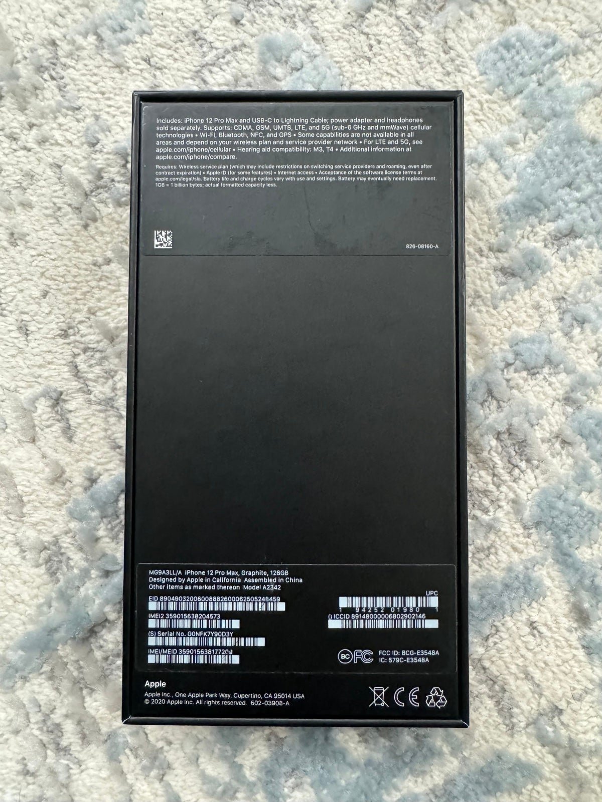 Apple iPhone 12 Pro Max 128 GB in Graphite for Verizon 3H68