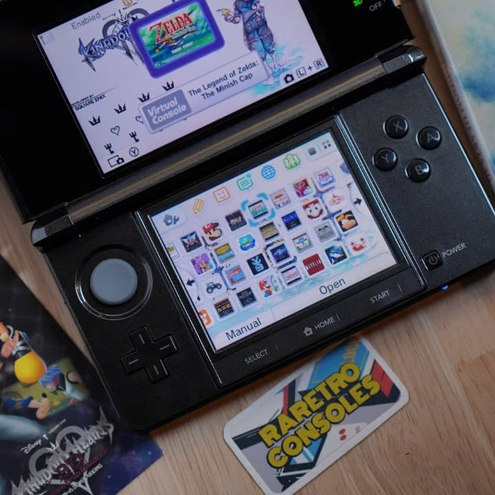 Nintendo 3DS Kingdom Hearts 3D Dream Drop Distance Console W/ Box, SD, 80+ Games