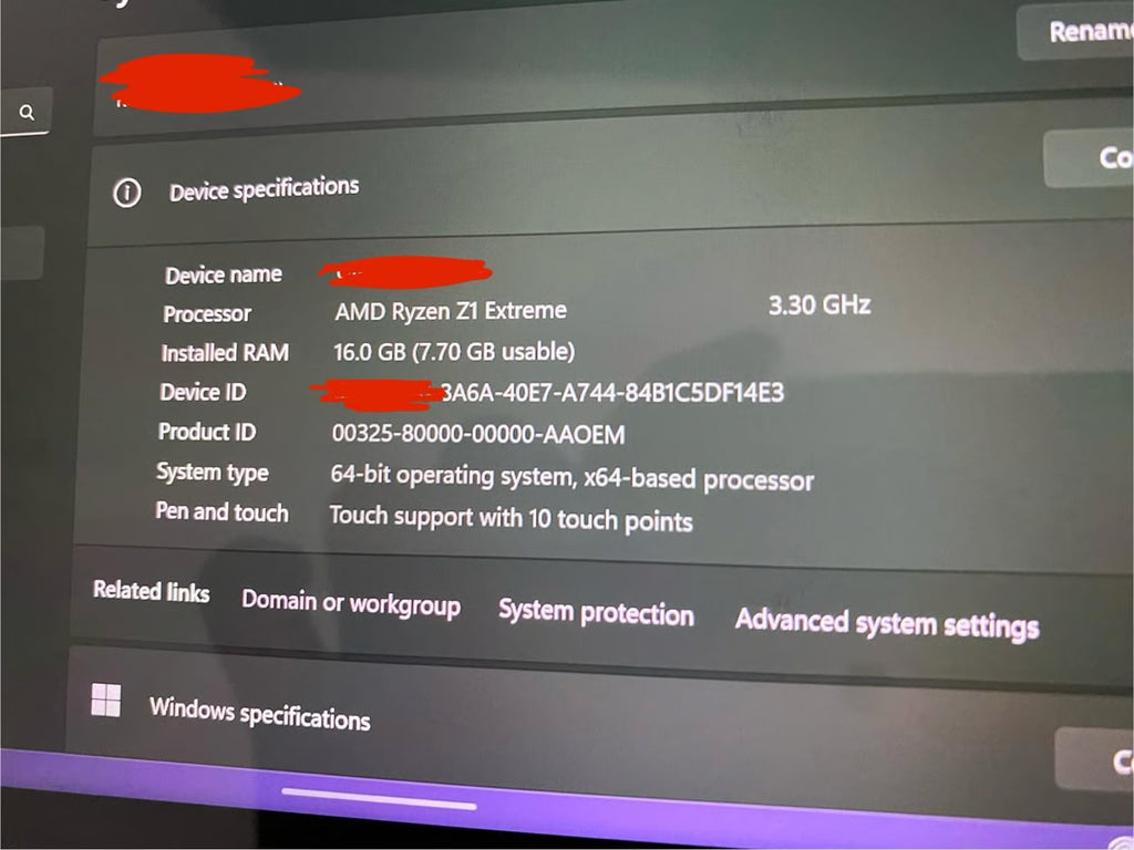 ASUS rog ally z1 extreme 9P23