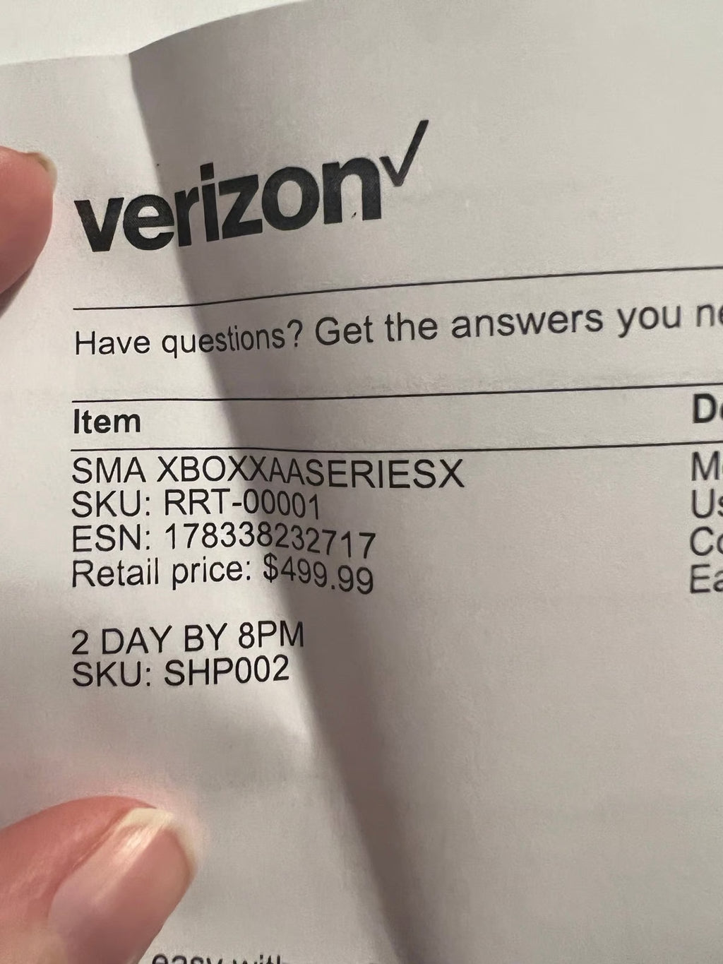 Xbox X series NIB 7Z16