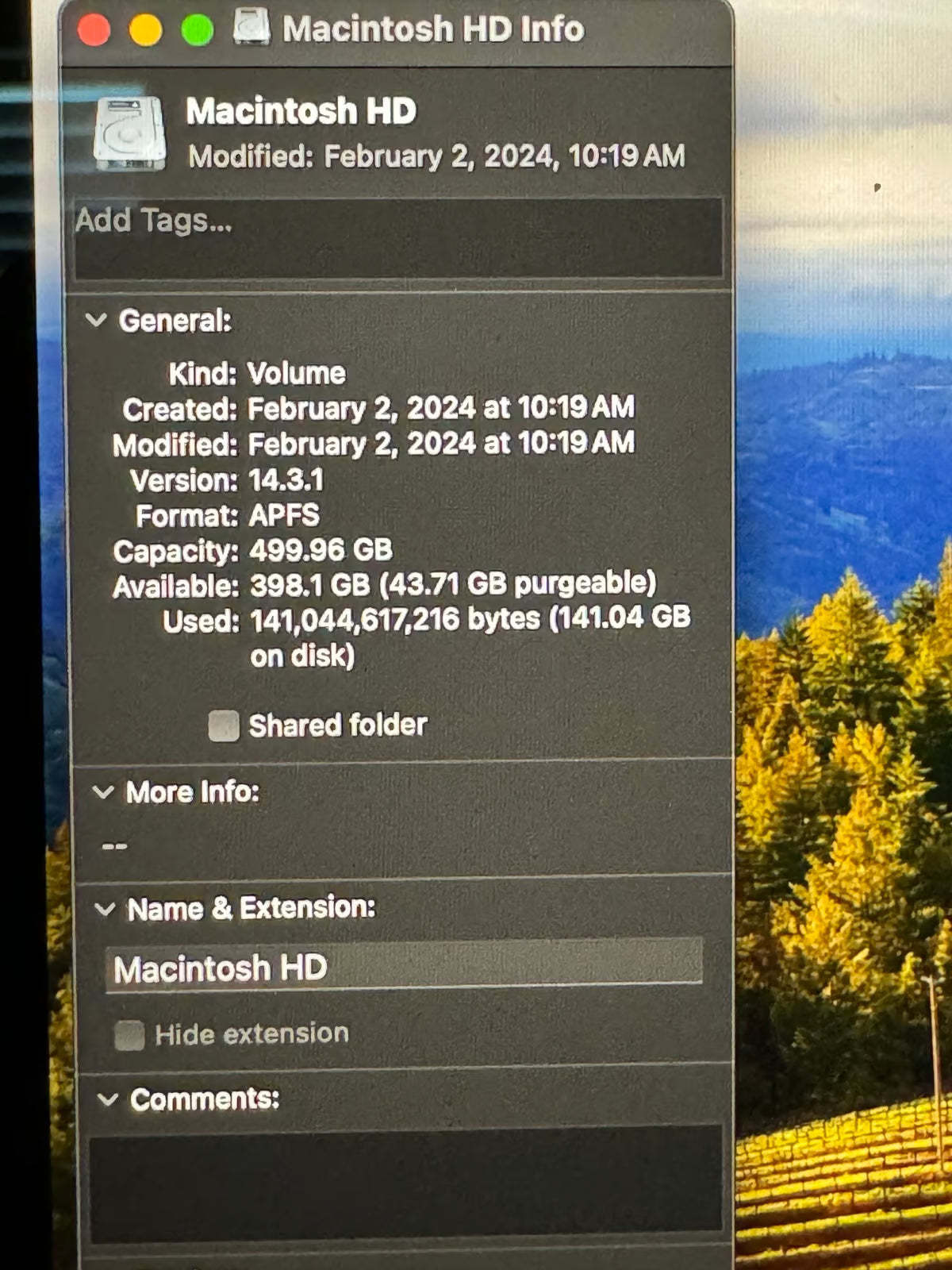 15 inch MacBook Pro 2018 3G59