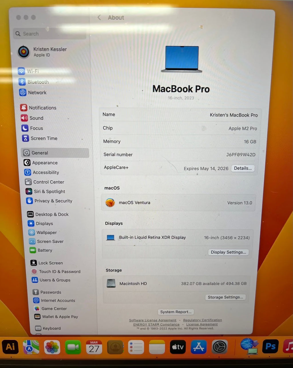 Apple macbook pro m2 max 2023 3K83