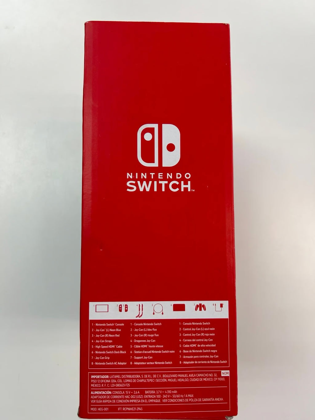 Nintendo Switch OLED 64GB Neon Red Blue Joy Brand New 9P88
