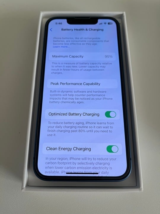 Apple iPhone 13 Mini 128 GB in Blue for Unlocked 6C63