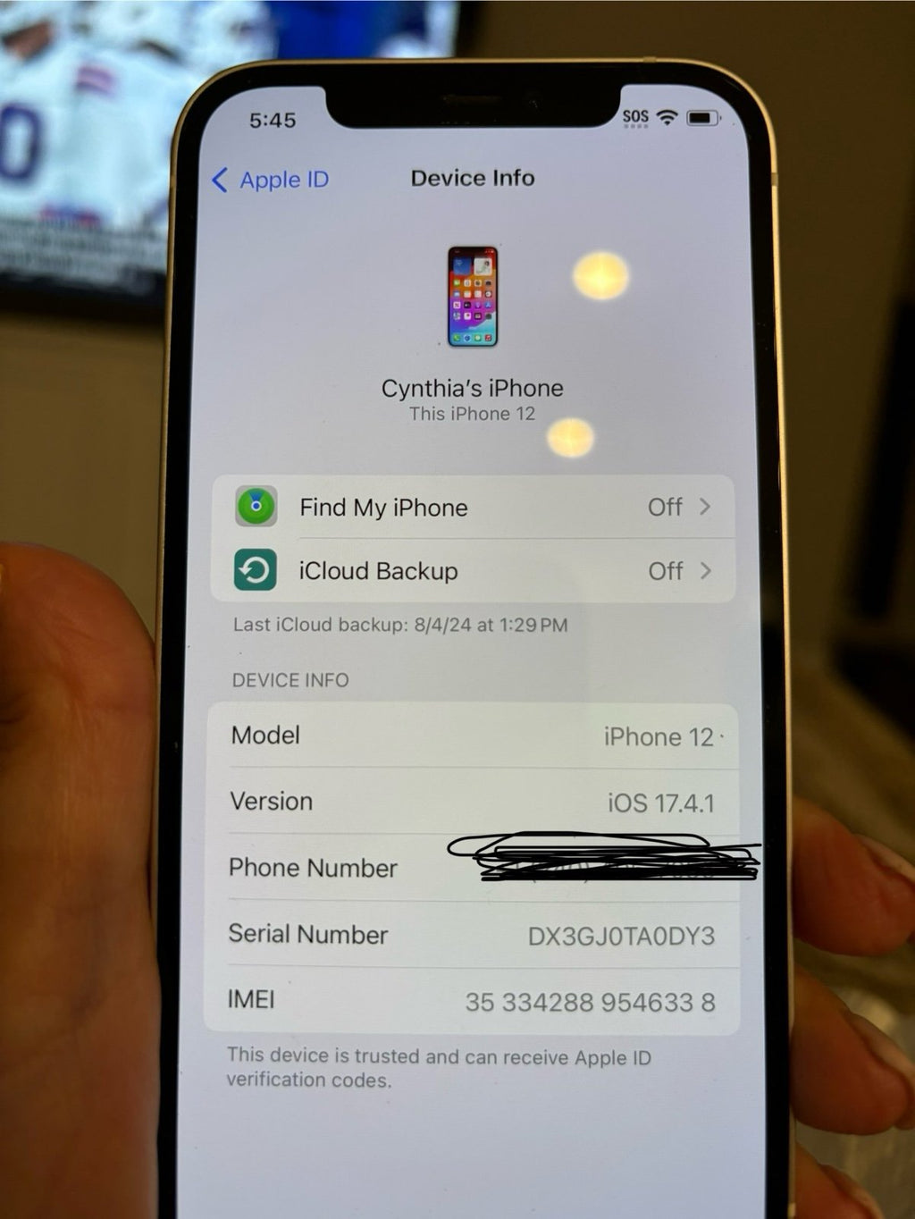 Apple iPhone 12 256 GB white like new in box 3A25