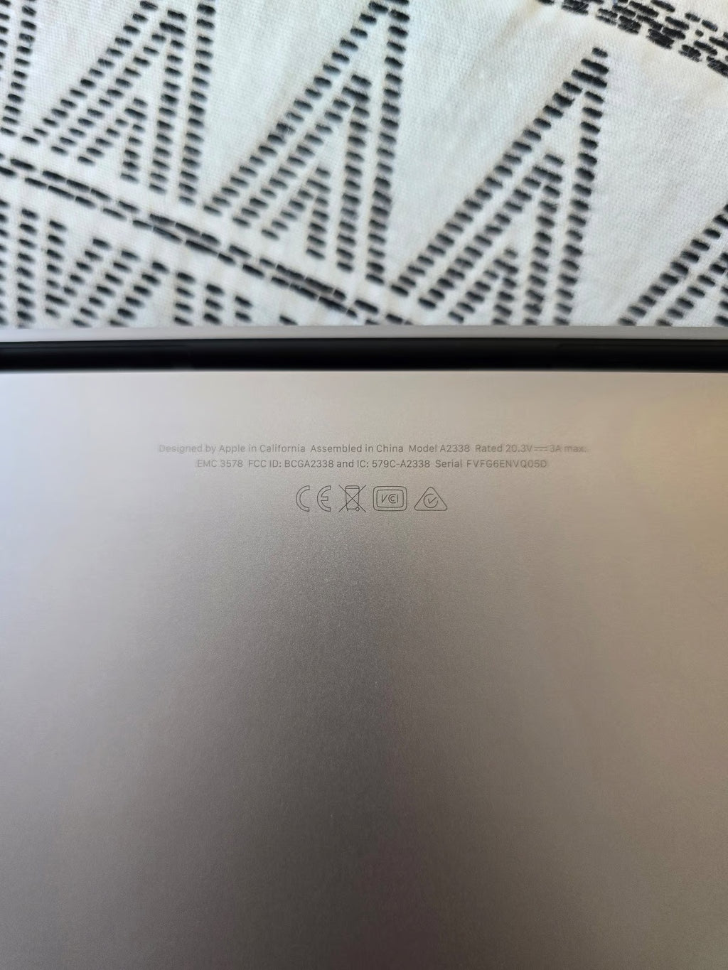 Apple Macbook Pro M1 A2338 13in. 256GB SSD 3S16