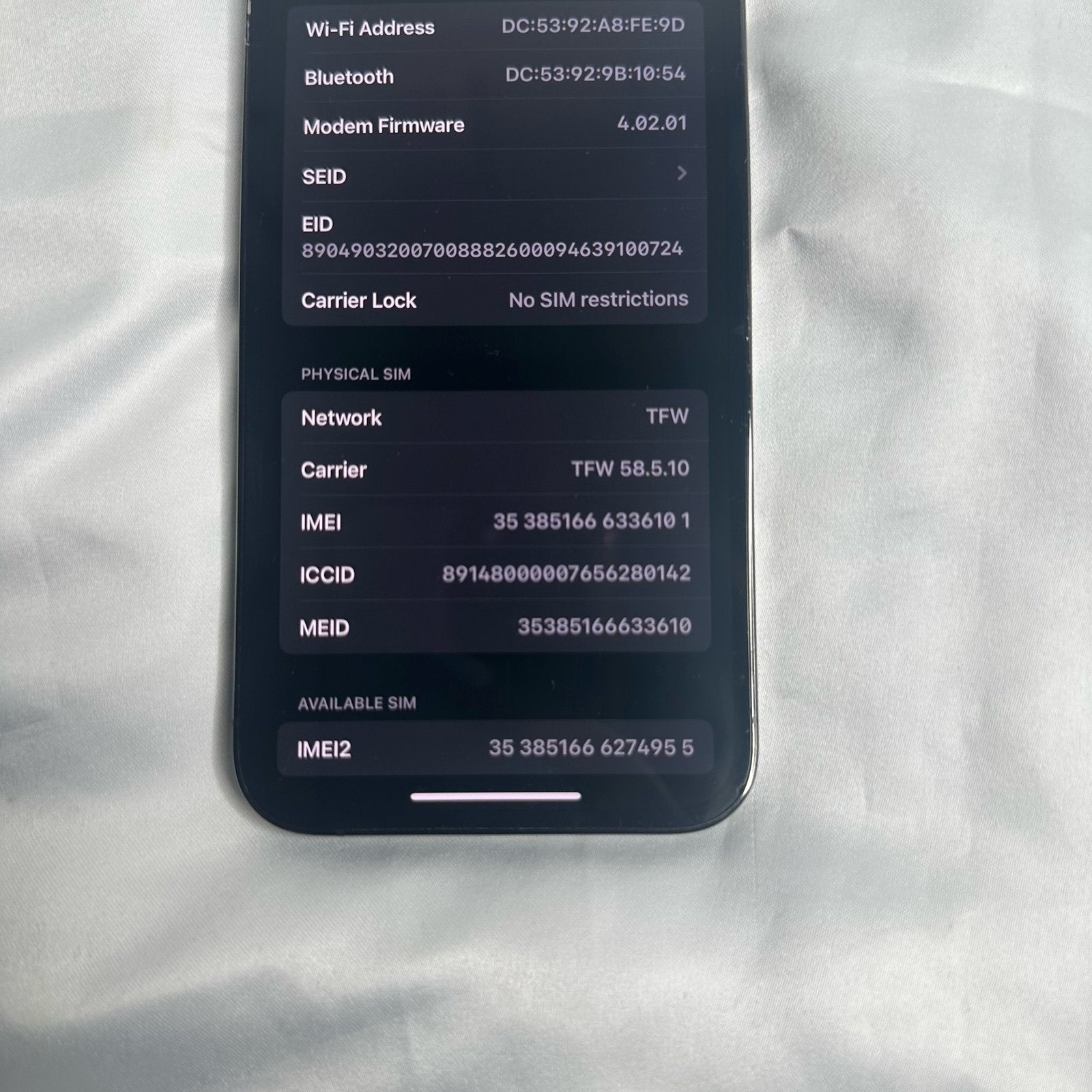 Apple iPhone 13 Pro 128 GB in Graphite for Unlocked 2G76