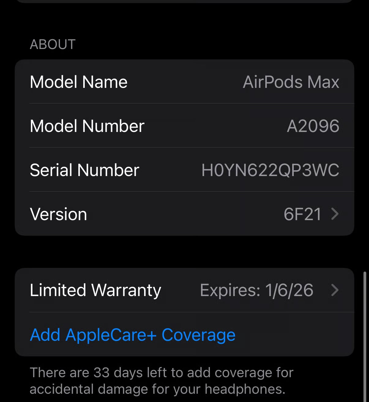 AirPods Max Silver 5Q78